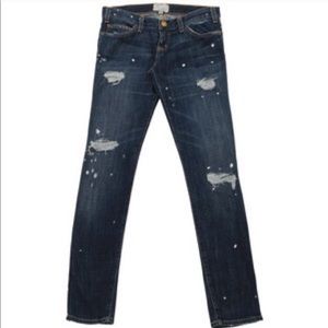 SALE TODAY ONLY  CURRENT ELLIOTT SKINNY LOVE DESTROYED DENIM JEANS